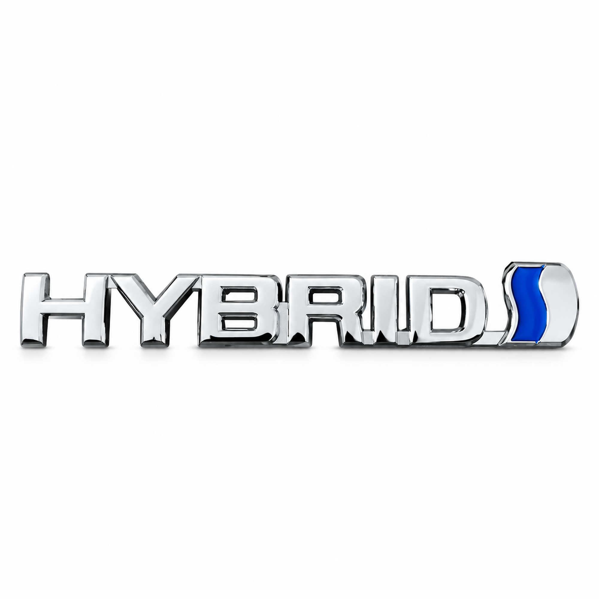 Hybrid Badge Emblem For Toyota 3D Chrome Logo Car Sticker Fits Prius RAV4 Yaris Silver & Blue – T10/Hybrid – image 3