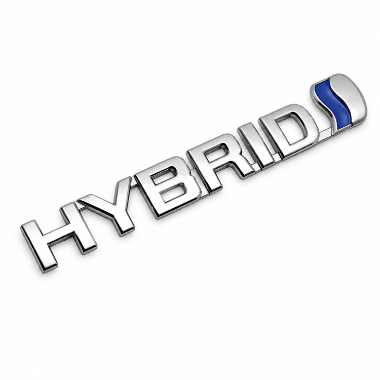 Hybrid Badge Emblem For Toyota 3D Chrome Logo Car Sticker Fits Prius RAV4 Yaris Silver & Blue – T10/Hybrid – image 4