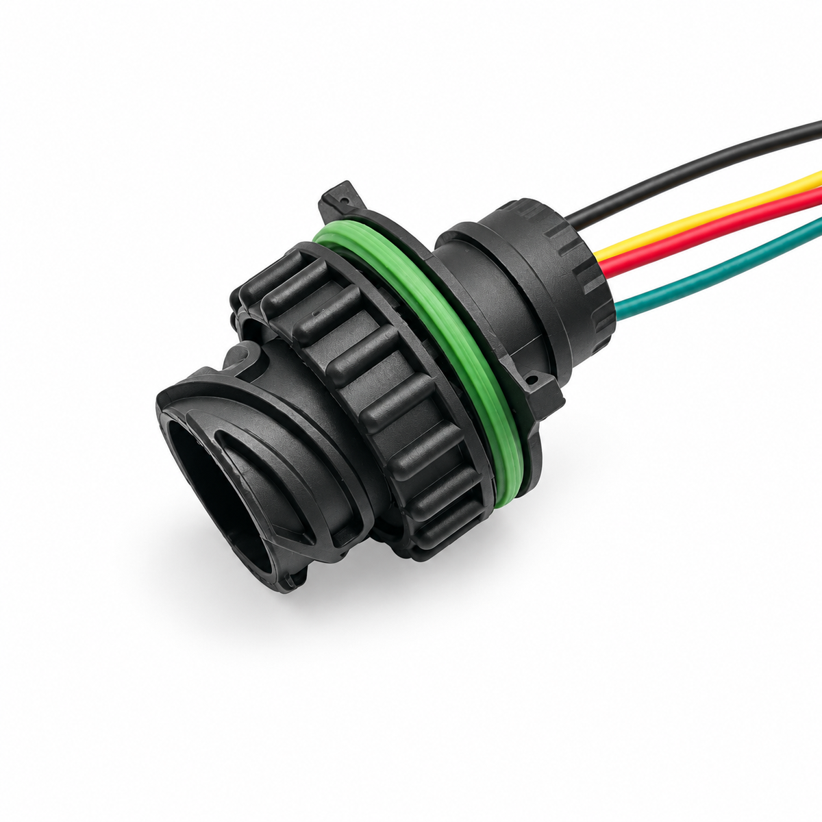 Pre-wired Circular DIN 4 Pin Pressure Sensor Connector For Volvo TE Connectivity AMP 1-965686-1