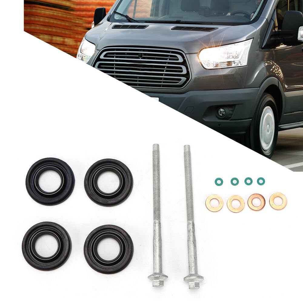 Transit Diesel Injector Seal Kit Fuel Injector Seals Kit Washers, Rubb