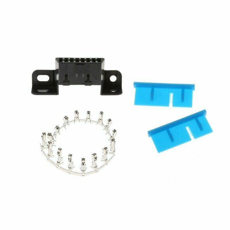 Universal OBD2 Under Dash Mount Socket Plug Connector 24W 16 pin Femal