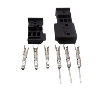 3 Pin Male Female Connector Plug Socket Repair Speaker Rain Sensor For VW BMW