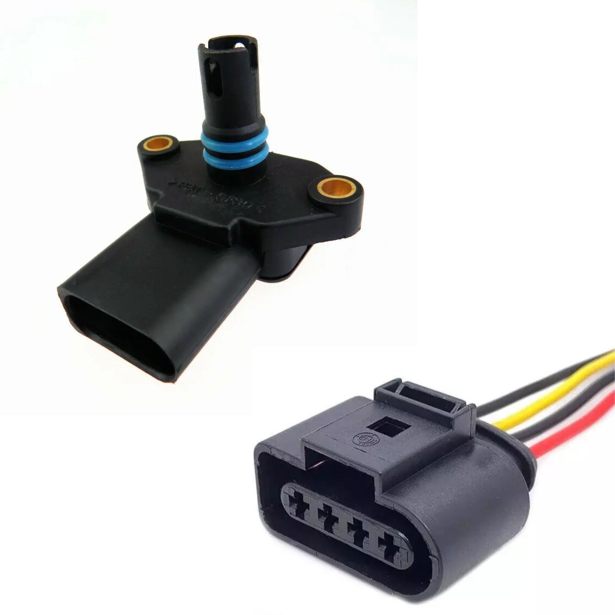 MAP Sensor 036906051 for VW Golf Polo 1993–2010 w/ 4 Pin Plug Connector ARV