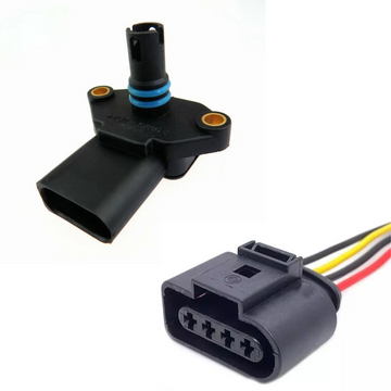 MAP Sensor 036906051 for VW Golf Polo 1993–2010 w/ 4 Pin Plug Connector ARV
