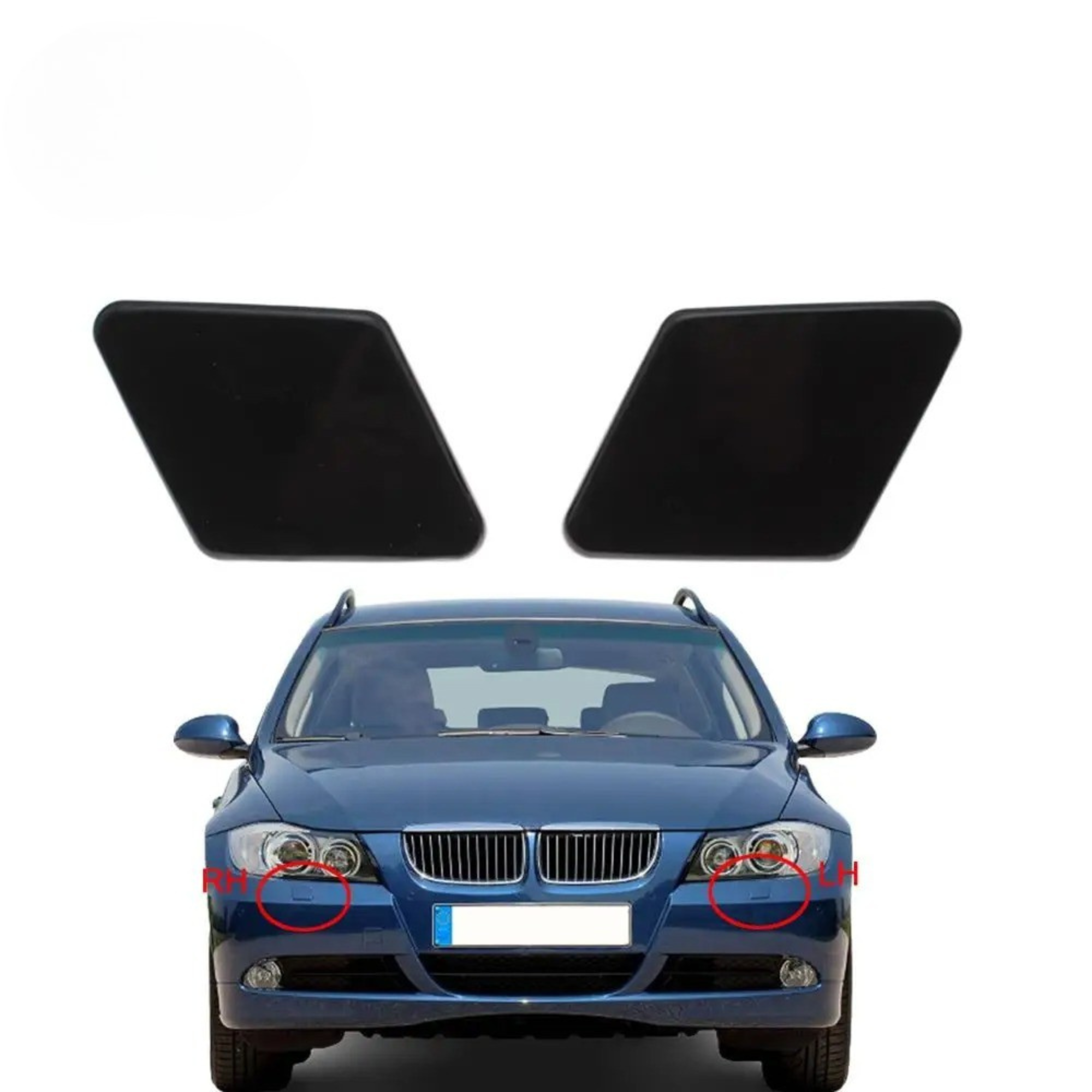 Front Bumper Headlamp Washer Nozzle Cover for BMW E90 E91 320i 325i 330i 328i