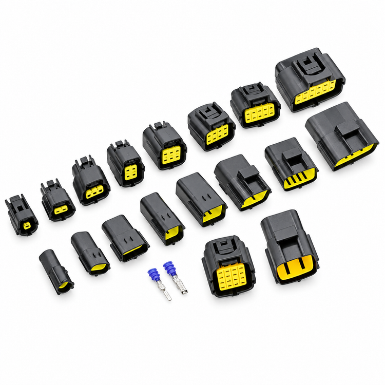 AMP Econoseal J Series Waterproof Automotive Connector Kits 1 2 3 4 6 8 10 12 16 Pin – UnwiredECO-1pin – image 3