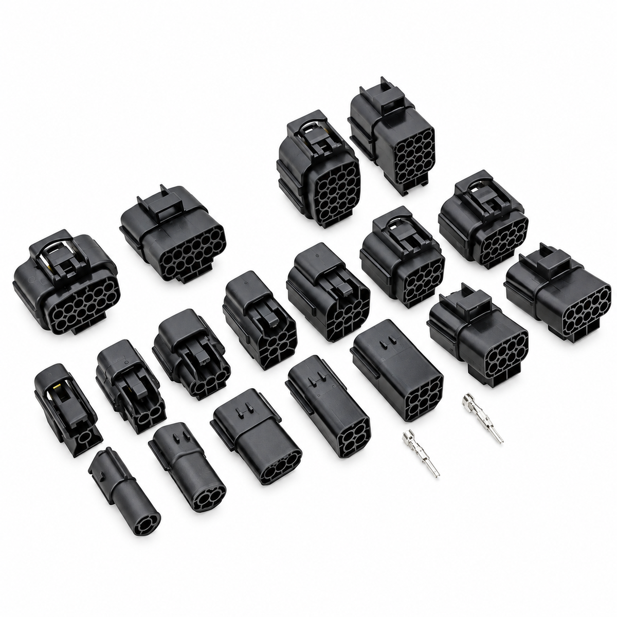 AMP Econoseal J Series Waterproof Automotive Connector Kits 1 2 3 4 6 8 10 12 16 Pin – UnwiredECO-1pin – image 2