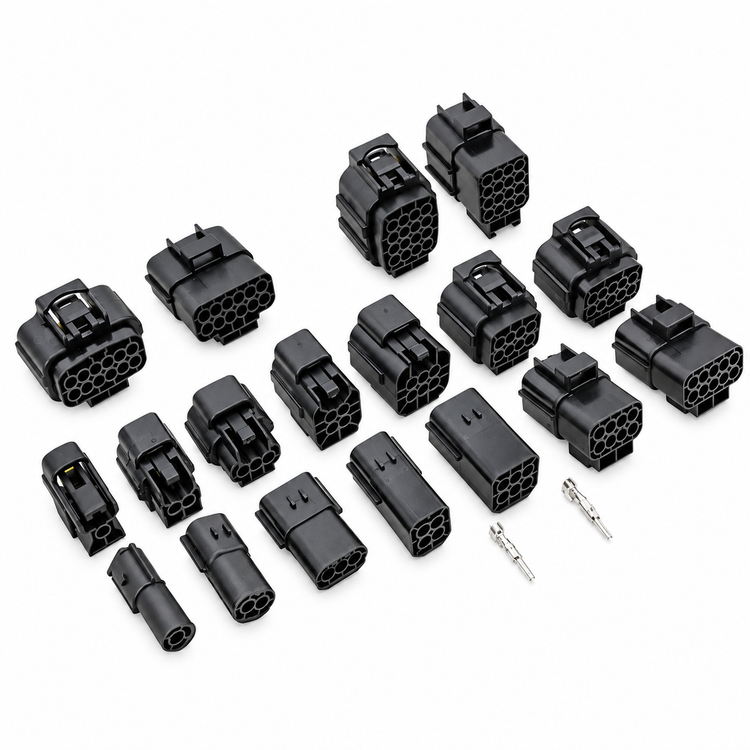 AMP Econoseal J Series Waterproof Automotive Connector Kits 1 2 3 4 6 8 10 12 16 Pin – UnwiredECO-1pin – image 2