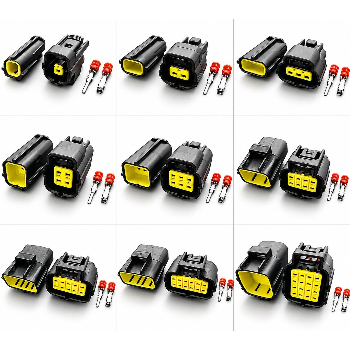 AMP Econoseal J Series Waterproof Automotive Connector Kits 1 2 3 4 6 8 10 12 16 Pin – UnwiredECO-1pin – image 3