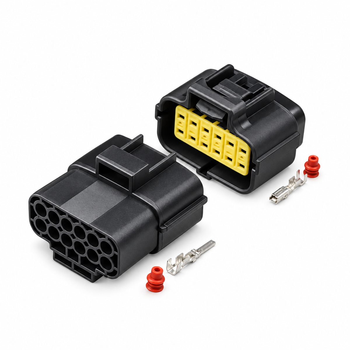 AMP Econoseal J Series Waterproof Automotive Connector Kits 1 2 3 4 6 8 10 12 16 Pin – UnwiredECO-1pin – image 14