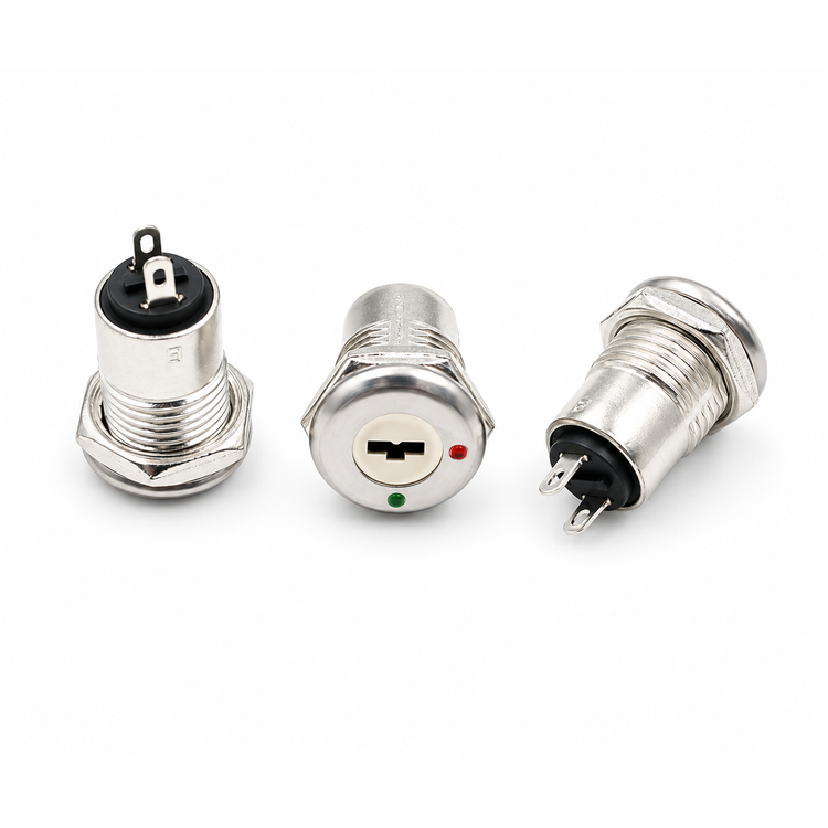 12mm 2 Positions NO NC Electric Key lock Push Button Switch S1203 – V13/ZAE – image 4