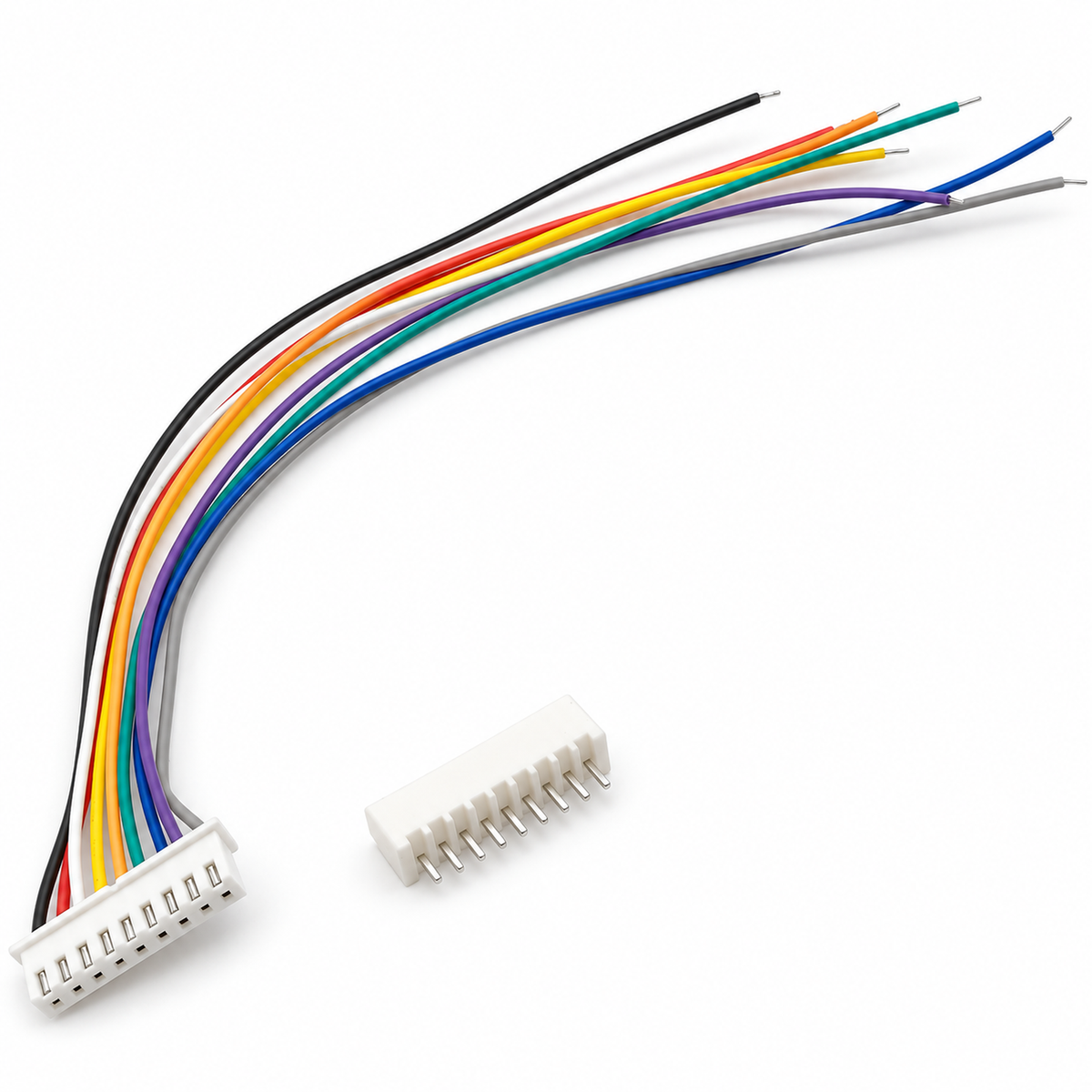 9 Pin ZH1.5mm Mini Micro JST Male 15cm Cable + Female XY – V45/JST/9pin – image 3