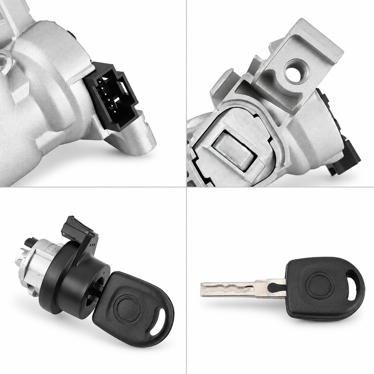 FOR VW GOLF MK5 MK6 2004-2013 IGNITION STARTER SWITCH STEERING LOCK BARREL & KEY – W-08-H561 – image 4