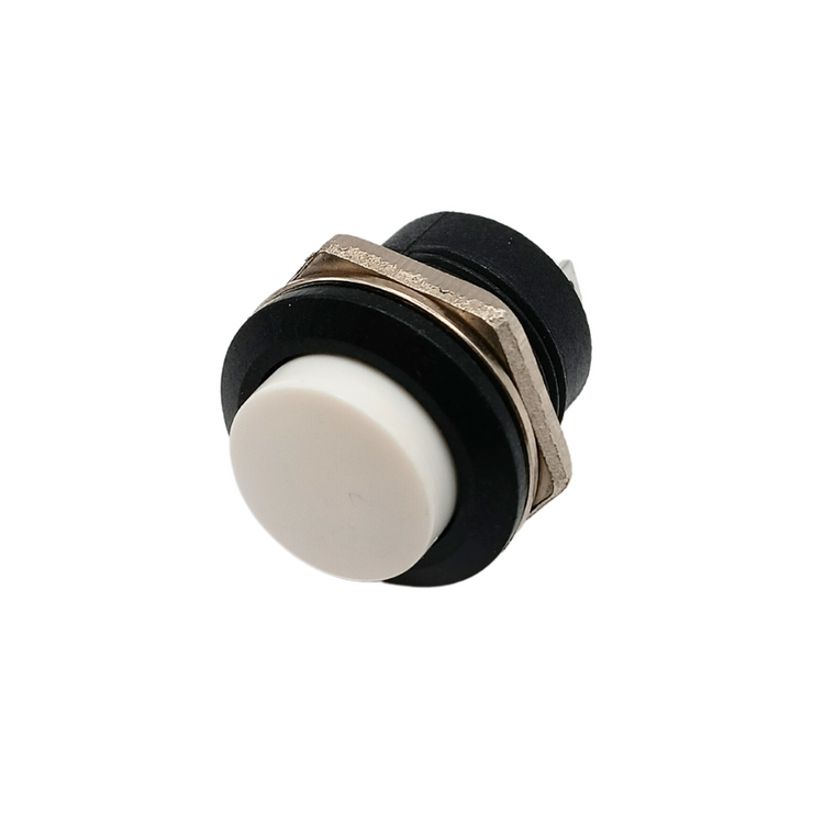 Metal Push Button Boat Horn Starter Momentary Switch 12 VOLT 16mm Classic Car Colour: White