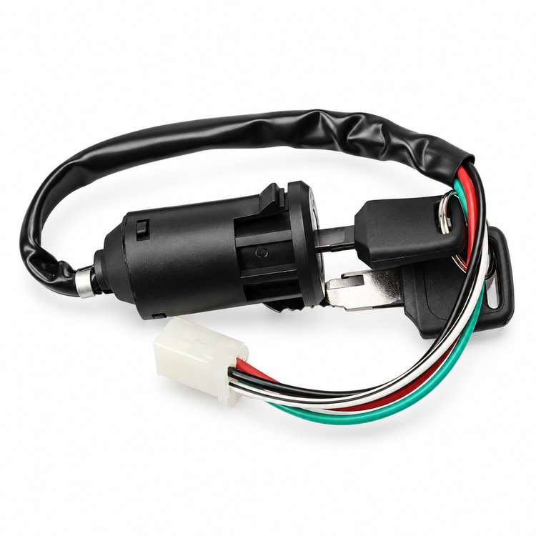 E-TON 4 Wire Ignition Key Barrel Switch With 2 X Keys Quad ATV Viper Solar – X03/d10b.barrel – image 3