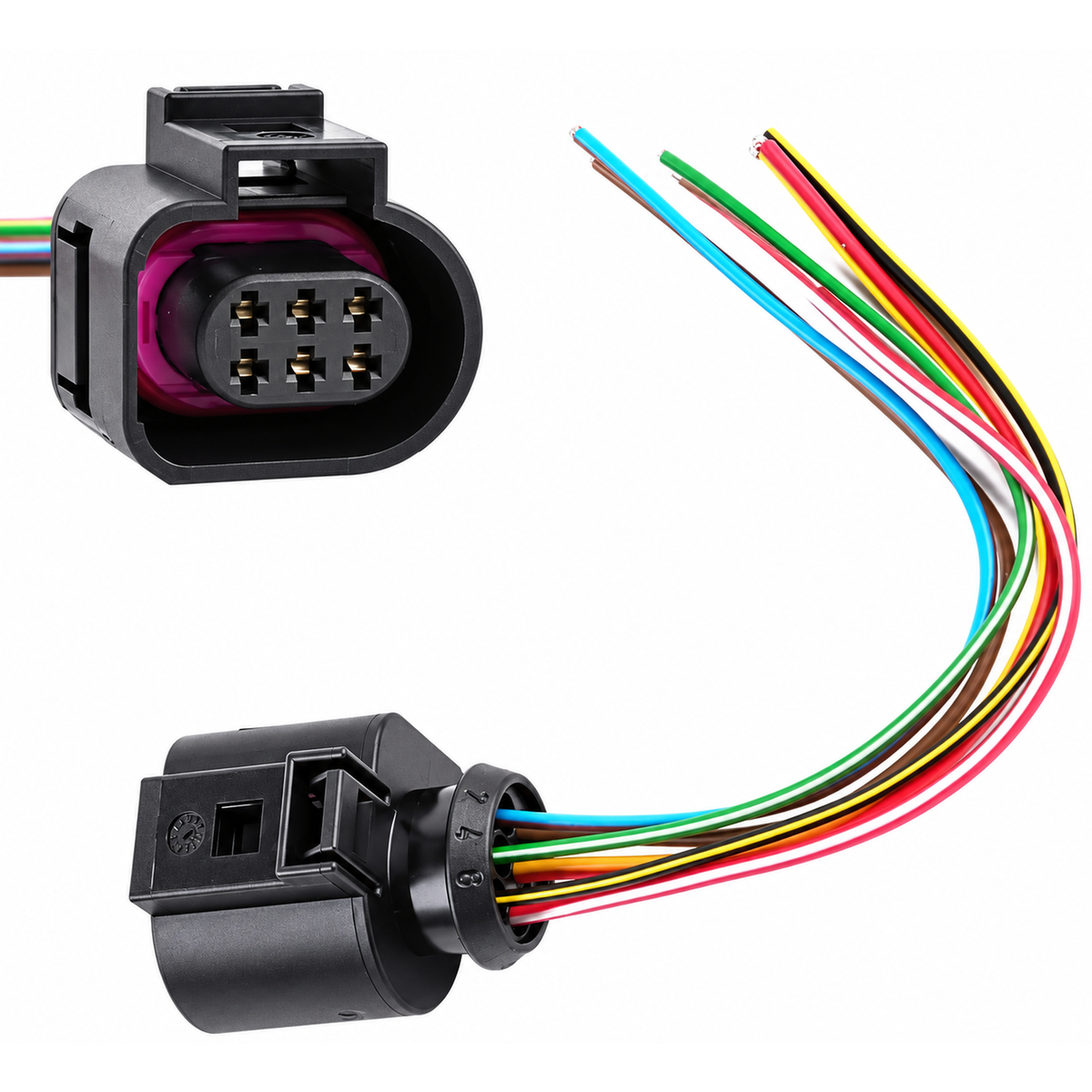 6 Pin Throttle Body Connector Plug Socket Wiring Repair Loom 1J0973713 For VW Audi Skoda – X04/d10f.cable – image 3