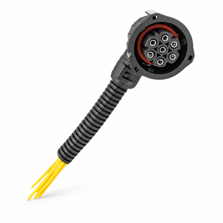 6/7 Pin Repair Plug/Connector - Rear Tail Light Lamp Fits Sprinter MAN DAF Luton – #X05/d7b.cable – image 4