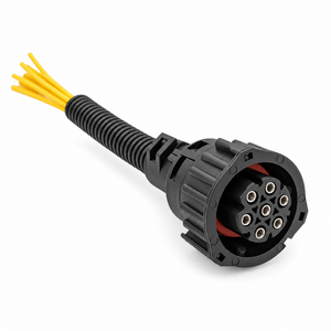 6/7 Pin Connector Plug For Rear Tail Light Lamps For MAN, DAF Sprinter Luton Yellow Cables – X108/BAG/400/YellowDAF – image 2