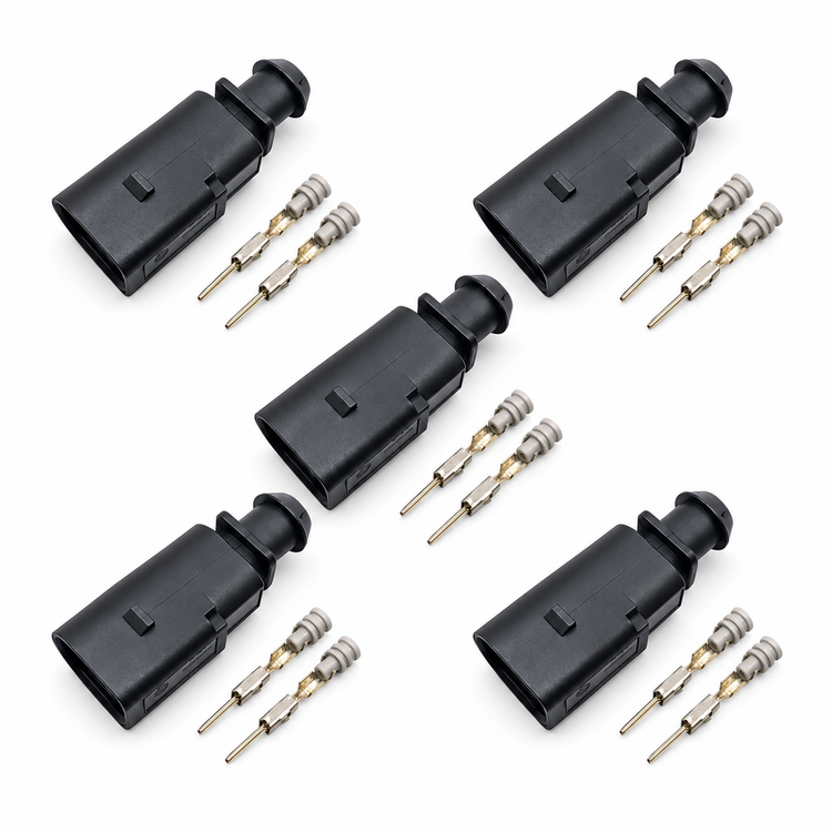 5 Sets 2 Pin Brake Pad Wear Sensor Connector Kit 1J0973802 for VW Audi Seat Skoda – X110/Z17.Y/2pin/5pcs – image 13