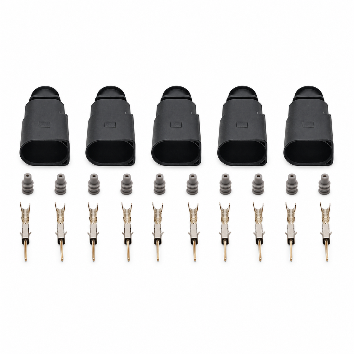 5 Sets 2 Pin Brake Pad Wear Sensor Connector Kit 1J0973802 for VW Audi Seat Skoda – X110/Z17.Y/2pin/5pcs – image 2