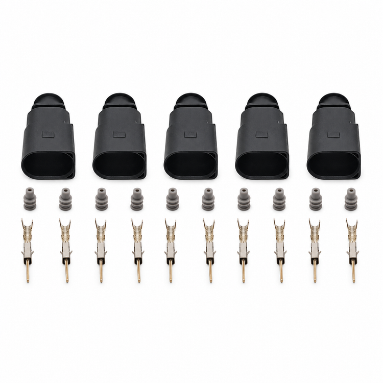 5 Sets 2 Pin Brake Pad Wear Sensor Connector Kit 1J0973802 for VW Audi Seat Skoda – X110/Z17.Y/2pin/5pcs – image 2