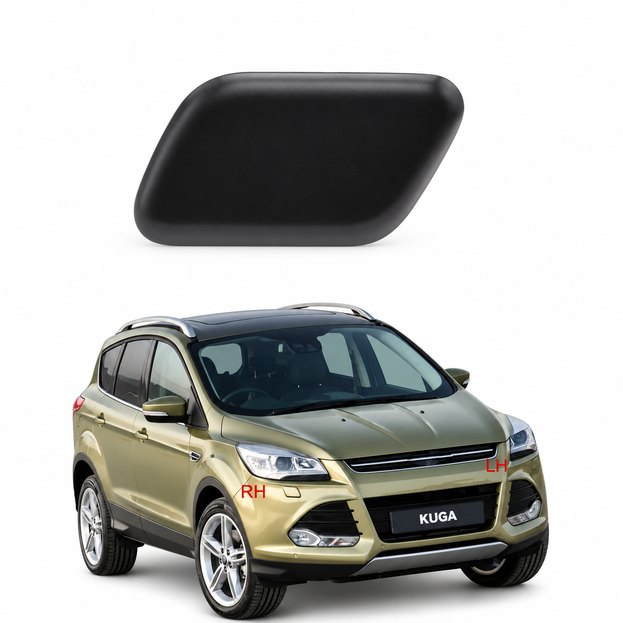 LH Left Headlight Washer Nozzle Cover Fits Kuga Mk2 2012-2016 New Unpainted – #X12/LeftCap – image 4