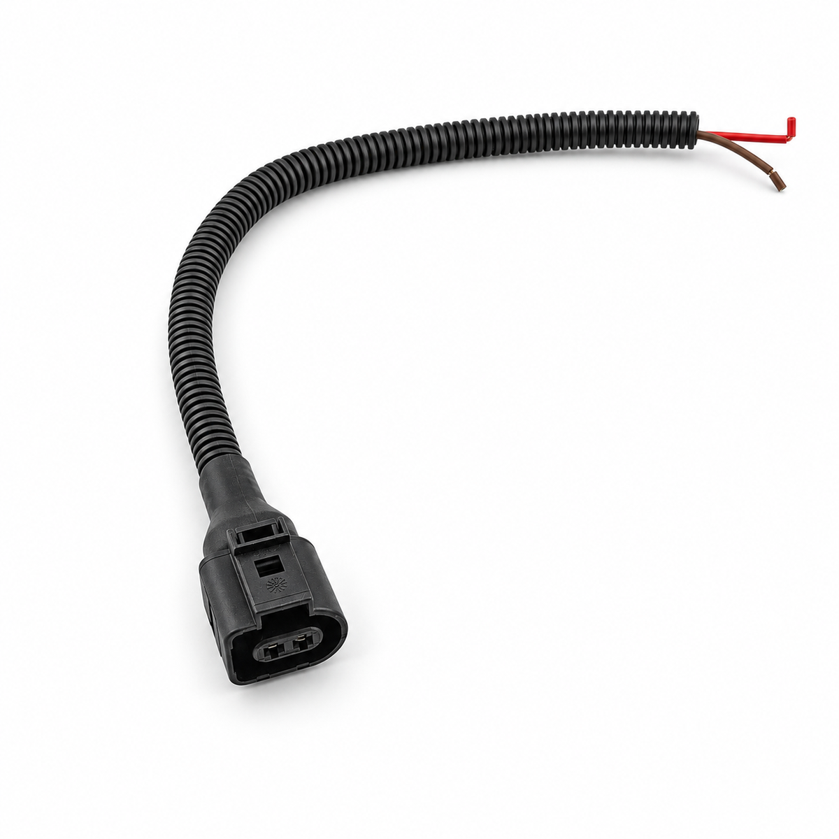 2 Pin Female Connector Plug Pigtail Prewired 30cm With Conduit - VW Audi Seat Skoda 1J0973722 8D0973822 1717692-1 – X120/2pinWired – image 2