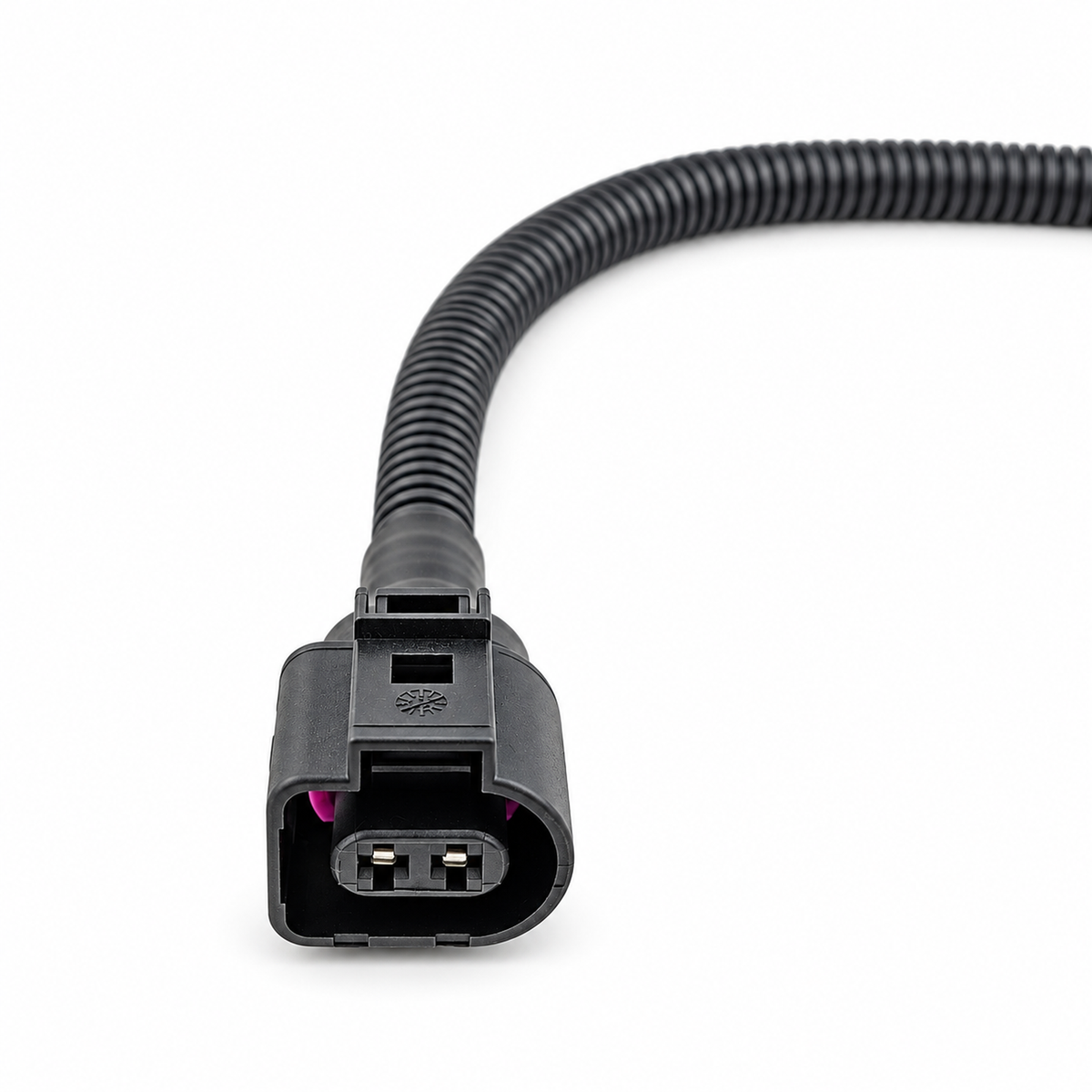 2 Pin Female Connector Plug Pigtail Prewired 30cm With Conduit - VW Audi Seat Skoda 1J0973722 8D0973822 1717692-1 – X120/2pinWired – image 3