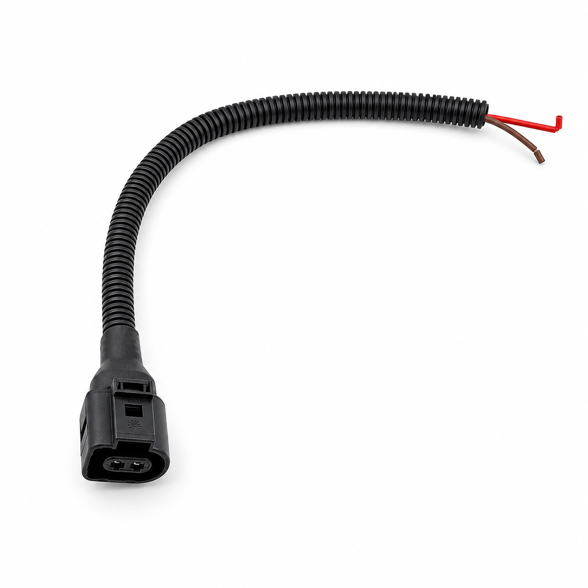 2 Pin Female Connector Plug Pigtail Prewired 30cm With Conduit - VW Audi Seat Skoda 1J0973722 8D0973822 1717692-1 – X120/2pinWired – image 7