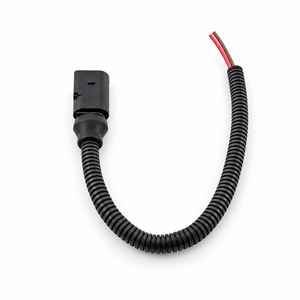 2 Pin Male Connector Plug Pigtail Prewired 30cm With Conduit - VW Audi Seat Skoda 1J0973722 8D0973822 1717692-1 – X124/2pinWired – image 3