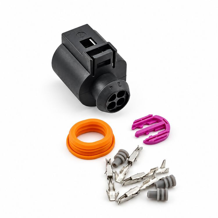4 Pin Coolant Temperature Sensor Connector Plug Unwired Kit - VW Audi Seat Skoda 4B0973712 4B0973812 – X125/4pinUnwired – image 3