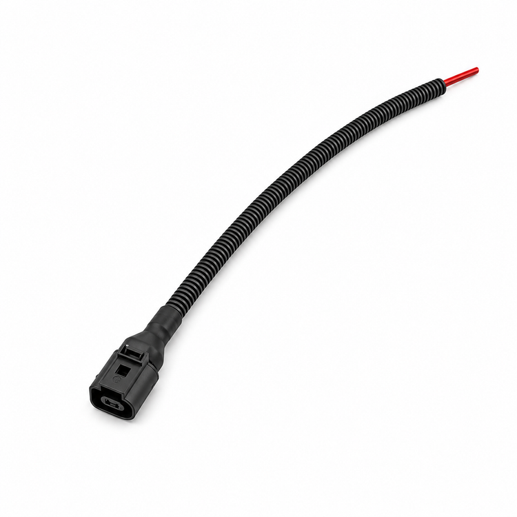 2 Pin Male & Female Sensor Connector Plug Repair Kit Prewired 30cm With Conduit - VW Audi Seat Skoda 1J0973702 – X126/2pinWired – image 1