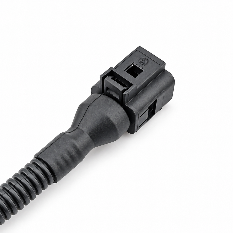 2 Pin Male & Female Sensor Connector Plug Repair Kit Prewired 30cm With Conduit - VW Audi Seat Skoda 1J0973702 – X126/2pinWired – image 4