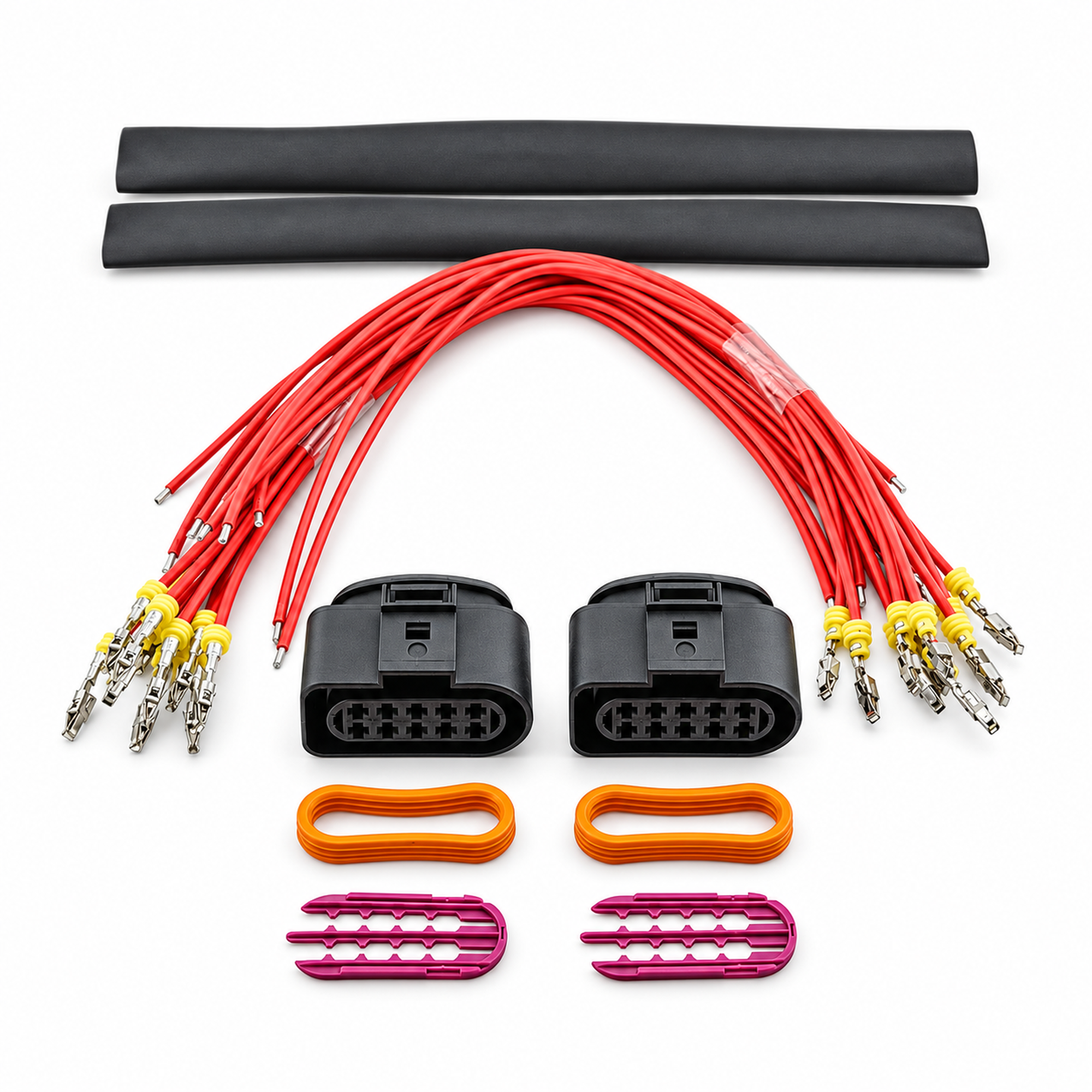 10 Pin Connector Plug Pigtail Prewired 2 Pack - VW Audi Headlight Temp Sensor Air Suspension 1J0973835 1J0973735 – X131/10pinWired – image 3