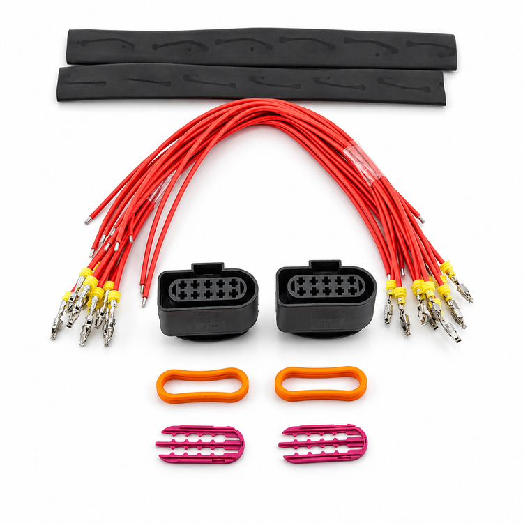 10 Pin Connector Plug Pigtail Prewired 2 Pack - VW Audi Headlight Temp Sensor Air Suspension 1J0973835 1J0973735 – X131/10pinWired – image 4