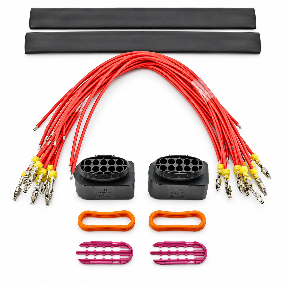 10 Pin Connector Plug Pigtail Prewired 2 Pack - VW Audi Headlight Temp Sensor Air Suspension 1J0973835 1J0973735 – X131/10pinWired – image 5