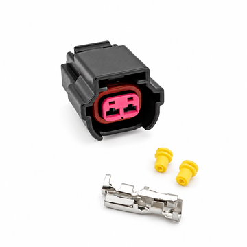 2 Pin Fuel Injector Connector Plug Unwired Kit - VW Golf Jetta Polo Audi A4 A6 Q3 Q5 06A973722 6195-0043