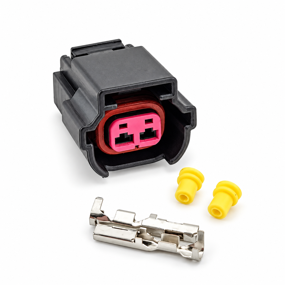 2 Pin Fuel Injector Connector Plug Unwired Kit - VW Golf Jetta Polo Audi A4 A6 Q3 Q5 06A973722 6195-0043 – X137/2pinUnwired – image 2
