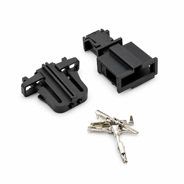2 Pin Male & Female Connector Plug Pair Unwired Kit - VW Audi Tweeter Door Boot Number Plate Light 3B0972702 3B0972712