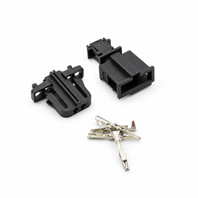 2 Pin Male & Female Connector Plug Pair Unwired Kit - VW Audi Tweeter Door Boot Number Plate Light 3B0972702 3B0972712 – X139/2pinUnwired – image 2