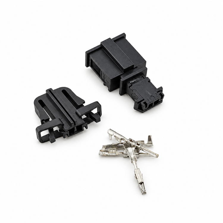 2 Pin Male & Female Connector Plug Pair Unwired Kit - VW Audi Tweeter Door Boot Number Plate Light 3B0972702 3B0972712 – X139/2pinUnwired – image 3