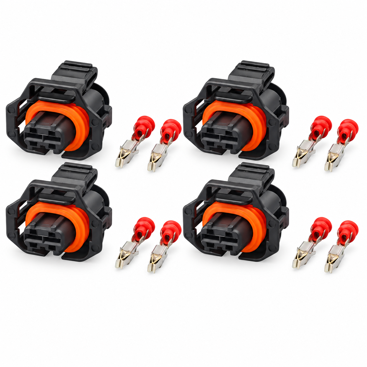4x Diesel Injector Connector Plug Kit for Vauxhall Vivaro 1.9 CDTI for Bosch