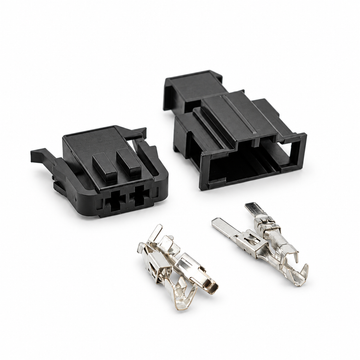 2 Pin Male & Female ABS Sensor Connector Plug Pair Unwired Kit - VW Golf Audi Seat Skoda 1J0972923 191972712 191972702 – X140/2pinUnwired – image 1