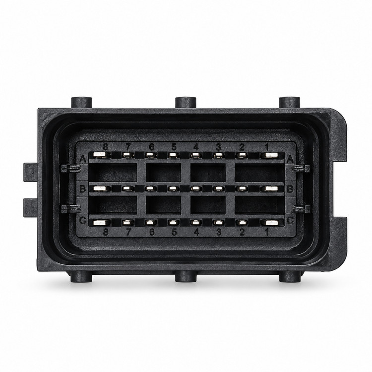 1 Set 24 Pin Way Waterproof Aluminum Single Hole CNG Automotive ECU Enclosure Box With Matching FCI Connector 211PC249S0005 - Full Set – X160/MA566 – image 4
