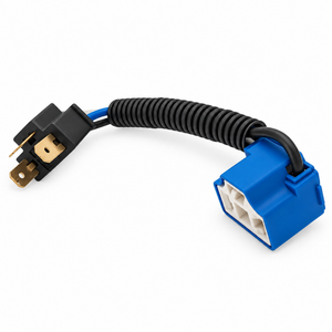 2pcs H4 Male to Female Ceramic Headlight Extension Connector Angled Adapters – X19/H4angled – image 3