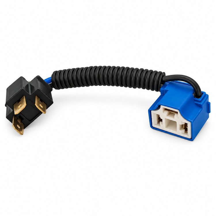 2pcs H4 Male to Female Ceramic Headlight Extension Connector Angled Adapters – X19/H4angled – image 6