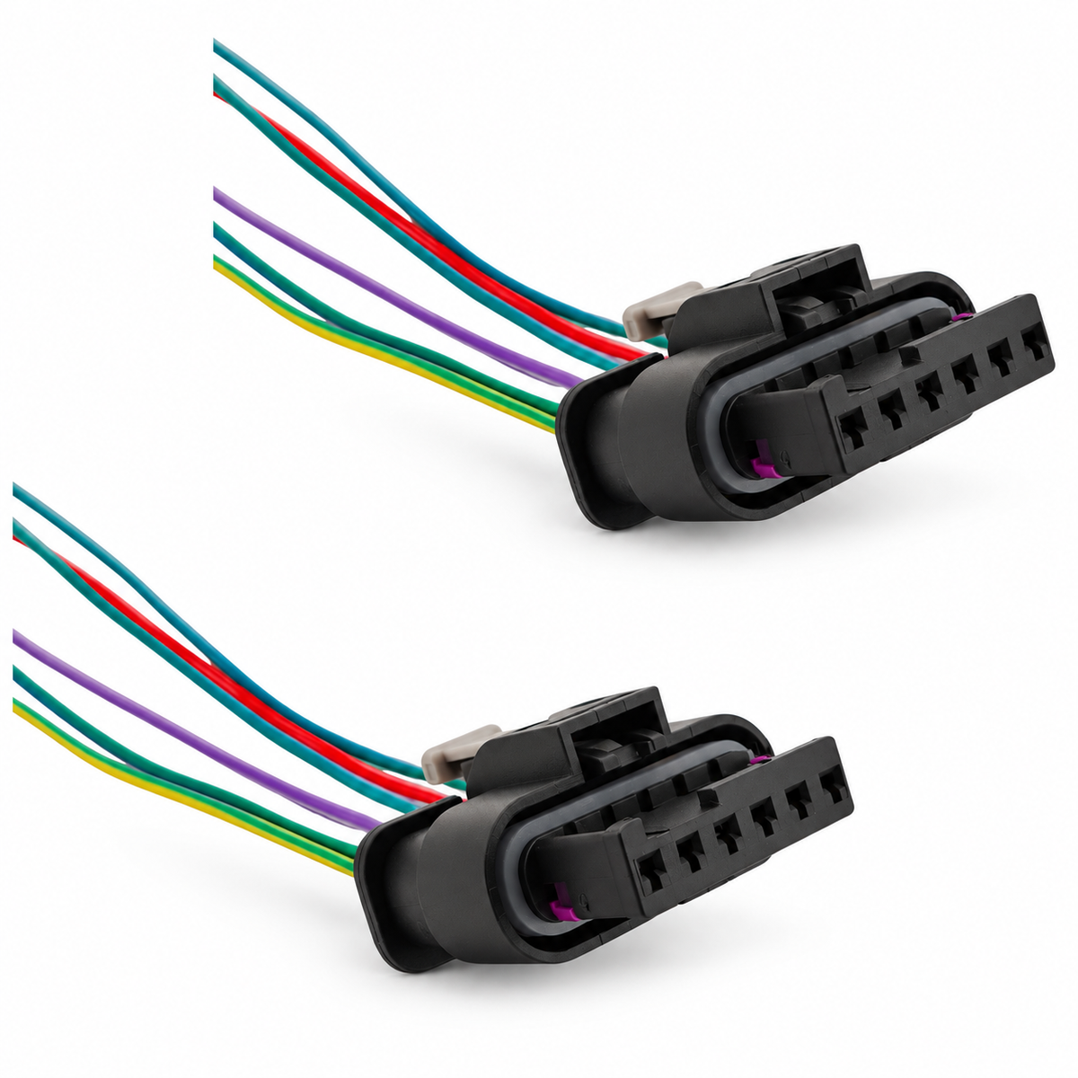 Pair of Rear Tail Light Connectors Prewired 6 Pin Plugs for BMW 1' 2' 3' 4' Series