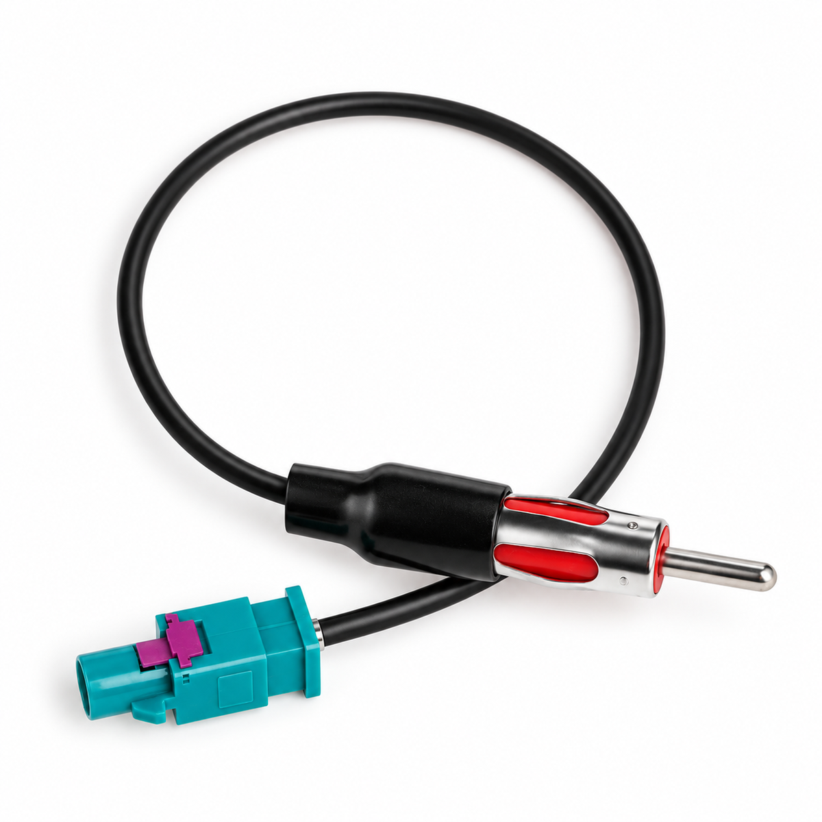 Fakra to Din ISO Audio Aerial Adaptor Cable Car Radio Antenna Car Radio Compatible for BMW, Ford, Volkswagen and more – X20/d9b.1941cable – image 2