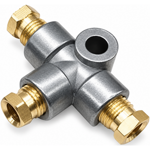 3 Way Brake Pipe T Piece Tee M10 Male Nuts - Hydraulic Handbrake Brake Line Union – X24/3wayTpiece.A063 – image 10