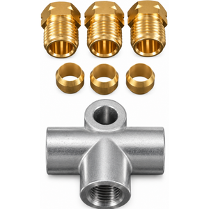 3 Way Brake Pipe T Piece Tee M10 Male Nuts - Hydraulic Handbrake Brake Line Union – X24/3wayTpiece.A063 – image 7